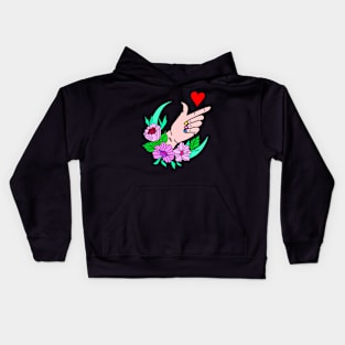 FLOWERS HAND Kids Hoodie